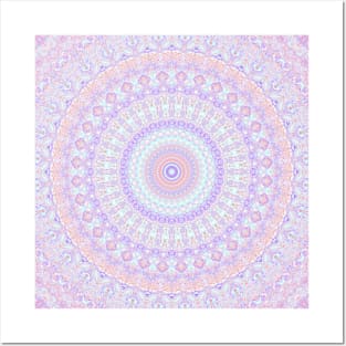 Boho Pastel Mandala Posters and Art